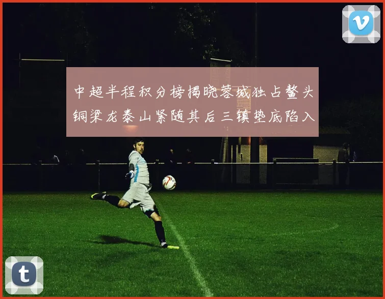 中超半程积分榜揭晓蓉城独占鳌头铜梁龙泰山紧随其后三镇垫底陷入困境